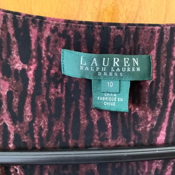 Ralph Lauren Faux Wrap Dress Size 10 - Picture 3 of 5